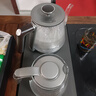 FUNORK全自動(dòng)上水電熱水壺 茶臺燒水壺家用辦公一體機茶桌茶幾嵌入式茶具電茶爐套裝 RY-10鈦灰色保溫1L 曬單實(shí)拍圖