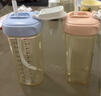 HEGEN海格恩吸管杯1-3歲330ml兒童PPSU多功能學(xué)飲杯直飲喝水杯藍色 曬單實(shí)拍圖