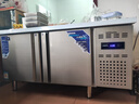 榮事達冷藏操作臺冰柜工作臺商用冷藏冷凍兩用雙溫保鮮水吧臺冷柜廚房不銹鋼臺面冰箱一體柜80cm寬 雙溫丨1.5*0.8*0.8M【銅管低耗】 曬單實(shí)拍圖