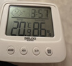 德力西電氣（DELIXI ELECTRIC）家用室內溫度計帶笑臉嬰兒房鬧鐘計時(shí)電子數顯溫濕度計溫度表 曬單實(shí)拍圖