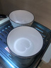唯銘諾陶瓷碗餐具整套家用碗碟套裝碗筷套裝碗盤(pán)餐具盤(pán)子大湯碗豎紋15頭 曬單實(shí)拍圖