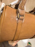 裘真枕頭包女復古小眾單肩手提斜挎女包植鞣頭層牛皮包迷你號 大象灰-迷你號 曬單實(shí)拍圖