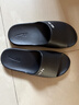 回力拖鞋男女涼拖鞋抑菌防滑浴室內外穿軟彈涼拖鞋HL0397黑色42-43碼 曬單實(shí)拍圖