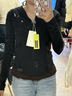 茉尋【昆凌同款】防曬衣女裝新款原紗透氣超模小蠻腰修身防曬服外套 顯瘦黑（易夢(mèng)玲同款） M （適合體重85-100斤) 曬單實(shí)拍圖
