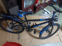 津馳遠兒童自行車(chē)6-12-15歲學(xué)生中大童車(chē)18寸20寸碟剎減震單車(chē)變速男孩 車(chē)燈款丨黑藍色+單速+雙碟剎+輻條輪 24寸【身高150-170cm】約13-17歲 曬單實(shí)拍圖