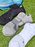安德瑪（Under Armour）襪子【3雙】籃羽毛球運動(dòng)襪男女跑步中防臭加厚筒毛巾短棉襪 曬單實(shí)拍圖