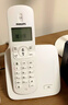 飛利浦（PHILIPS）無(wú)繩電話(huà)機 無(wú)線(xiàn)座機 子母機 辦公家用 屏幕白色背光 持久待機 DCTG186白色 曬單實(shí)拍圖