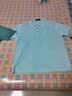 夢(mèng)特嬌法國進(jìn)口男士亮絲短袖T恤衫正品中老年桑蠶絲寬松透氣冰 絲衣服 果綠 M 165 曬單實(shí)拍圖