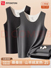FitonTon2件裝山羊絨蠶絲男士保暖背心男士無(wú)痕打底秋冬德絨加絨馬甲坎肩 曬單實(shí)拍圖