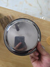 百暢316l不銹鋼圓盤(pán)大號盤(pán)子家用涼皮蒸盤(pán)備涼菜盤(pán)碟子商用圓形托盤(pán) 特厚不銹鋼大圓盤(pán)：16cm 曬單實(shí)拍圖