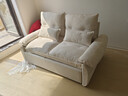 芝華仕（CHEERS）可拆洗沙發(fā)床折疊一體兩用小戶(hù)型客廳書(shū)房沙發(fā)白月光6325白1.61m 曬單實(shí)拍圖