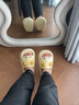 chikoku可愛(ài)卡通小貓爪拖鞋女士夏新款厚底居家防滑eva情侶涼拖鞋男 小?米 38-39 【適合38-39碼】 曬單實(shí)拍圖