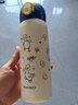 英氏（YEEHOO）保溫杯316不銹鋼兒童吸管杯雙蓋杯孕婦保溫杯學(xué)生水壺杯外出500ml 曬單實(shí)拍圖