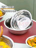 茶花（CHAHUA）甄享不銹鋼盆加厚平底湯盆廚房打蛋和面盆洗菜烘焙盆子18厘米 曬單實(shí)拍圖