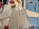 童泰（TONGTAI）男寶寶外套春秋季兒童衣服男童休閑連帽上衣加厚開(kāi)衫灰色110cm 曬單實(shí)拍圖