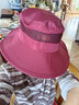 蓓莉卡 帽子女夏天情侶騎車(chē)遮陽(yáng)帽登山大沿防曬帽出游漁夫帽沙灘太陽(yáng)帽 酒紅色-兩種戴法半網(wǎng)202款 曬單實(shí)拍圖