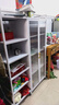 四季沐歌廚房置物架落地櫥柜餐邊收納柜碗柜微波爐烤箱置物柜儲物用具大全 【白-層高可調】5層100長(cháng)42寬 曬單實(shí)拍圖