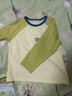 嘟嘟家寶寶T恤寬松春款男童上衣薄款兒童長(cháng)袖春裝女童童裝洋氣 綠色110 曬單實(shí)拍圖