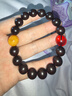 妍韻珠寶爆金星印度小葉紫檀手串正宗文玩佛珠男女款檀香手鏈12mm凈重17克 曬單實(shí)拍圖