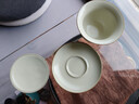 TEAHUE米黃汝窯功夫茶具套裝茶碗家用泡茶壺高檔茶杯沖茶蓋碗陶瓷公道杯 曬單實(shí)拍圖