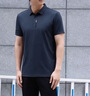 羅蒙（ROMON）100%男士t恤短袖寬松休閑翻領(lǐng)POLO衫男透氣涼感爸爸裝體恤衫 Q118上青 XL 175建議135-150斤 曬單實(shí)拍圖