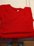 唐獅（TonLion）兒童長(cháng)袖T恤春秋純棉打底衫男女童白色t恤內搭上衣春裝 紅色 140 曬單實(shí)拍圖