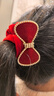 奇美拉（CHIMERA）騏驥紅色2件兒童蝴蝶結頭繩發(fā)圈丸子頭皮筋發(fā)繩發(fā)飾女孩生日禮物 曬單實(shí)拍圖