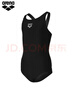 阿瑞娜（arena）兒童青少年女孩泳衣三角連體游泳衣舒適訓練專(zhuān)業(yè) 黑色(BLK) 140 （高135-145/胸圍64-72） 曬單實(shí)拍圖