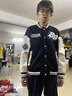 準者棒球服夾克外套男裝2026春季薄款美式復古PU皮袖休閑寬松運動(dòng)開(kāi)衫 909純正黑 【春秋薄款】 L 曬單實(shí)拍圖