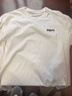 馬克華菲（MARK FAIRWHALE）短袖男士夏季潮牌休閑短袖T恤男寬松重磅220g純棉男裝 白色 XL 曬單實(shí)拍圖