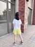 艾卡諾 I.KARNOW女童夏裝套裝速干運動(dòng)服兒童夏季冰絲短袖短褲女大童羽毛球訓練服 19149黃色+18518黃色【套裝】 120 曬單實(shí)拍圖