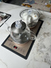 益茶福全自動(dòng)上水電熱水壺底部上水嵌入式茶臺功夫茶燒水壺飲水燒水一體機抽水玻璃煮茶壺保溫泡茶壺 SQ-008金色玻璃套裝 1L 曬單實(shí)拍圖