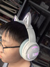 ONIKUMA無(wú)線(xiàn)藍牙耳機頭戴式三模游戲貓耳朵可愛(ài)女生降噪網(wǎng)課音樂(lè )電競吃雞耳機帶麥手機筆記本電腦臺式通用 白藍色【鐳雕版】無(wú)線(xiàn)藍牙三模 曬單實(shí)拍圖