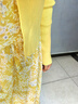 納琳雅Nalinya2026春季度假風(fēng)穿搭溫柔減齡顯瘦開(kāi)衫搭碎花吊帶連衣裙女 黃色開(kāi)衫上衣+黃色碎花裙 兩件套 L 建議100-120斤 曬單實(shí)拍圖