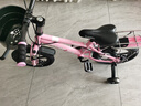 永久（FOREVER）兒童自行車(chē)3-6-10-12歲兒童單車(chē)男孩童車(chē)女童自行車(chē) 櫻花粉 一體輪 后座版 14寸【適合身高90-125】 曬單實(shí)拍圖