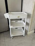 溫典美容工具車(chē)美發(fā)紋繡儀器手推牙科理療多層置物架推車(chē)月子護理推車(chē) oo卡其色三層oo 曬單實(shí)拍圖