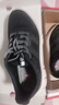 足力健老人鞋中老年輕便休閑散步鞋2431380J 男 黑色 41 曬單實(shí)拍圖