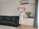 方糖姑娘胖女孩少女學(xué)生連衣裙夏季高中女生新款洋氣公主雪紡初中學(xué)生過(guò)膝 21286LX碎花連衣裙 L 曬單實(shí)拍圖