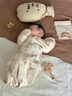 威爾貝魯（WELLBER）新生兒防驚跳睡袋嬰兒0-6個(gè)月包裹式包巾投降式四季包單 小天使M 曬單實(shí)拍圖