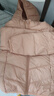 笛莎（DEESHA）童裝女童輕薄羽絨服2025秋冬新款女寶寶短款三防輕盈保暖外套 粉桔 130 【充絨量：48.8g】 曬單實(shí)拍圖