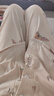 施貝柔月子服哺乳睡衣孕婦裝孕產(chǎn)婦家居服衣褲套裝可外出穿米色XL 曬單實(shí)拍圖