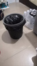 本迪壓圈垃圾桶11L加厚大容量黑色桶身家用廚房廁所辦公宿舍保潔紙簍 曬單實(shí)拍圖
