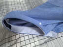 杉杉（FIRS）長(cháng)袖襯衫男士商務(wù)牛津紡免燙純色休閑襯衣 深藍色623 40  曬單實(shí)拍圖