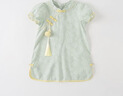 戴維貝拉（DAVE＆BELLA）女童連衣裙兒童漢服夏裝嬰兒寶寶國風(fēng)裙子小女孩 曬單實(shí)拍圖