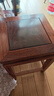 槿上添花紅木家具非洲花梨（學(xué)名刺猬紫檀）中式馬蹄足方凳實(shí)木矮凳餐凳客廳換鞋凳子 面板：32*32 高：45 曬單實(shí)拍圖