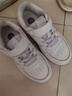 361°兒童四季板鞋男女童(3-12歲)百搭魔術(shù)貼滑板鞋小白鞋 銀30 曬單實(shí)拍圖