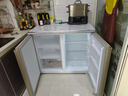 美菱（MeiLing）智能變頻低噪臥式冰箱家用對開(kāi)兩門(mén)冷凍三層大抽屜風(fēng)冷無(wú)霜電腦控溫節能櫥柜冰箱抗菌家商用廚房柜 226升金色 風(fēng)冷無(wú)霜 電腦控溫-定頻 曬單實(shí)拍圖