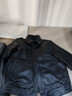 JEEP SPIRIT官方品牌旗艦頭層牛皮A2飛行服真皮皮衣男士翻領(lǐng)哈雷機車(chē)皮夾克 官方高端旗艦黑色 新A2海寧真皮 3XL 曬單實(shí)拍圖