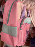 庫洛米書(shū)包女孩寶寶幼兒園3-6歲雙肩包卡通兒童輕便護脊背包9558 深粉色+掛件 曬單實(shí)拍圖