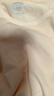 浪莎秋衣女上衣單件女士棉薄款打底內衣內穿圓領(lǐng)緊身美體打底衫 曬單實(shí)拍圖